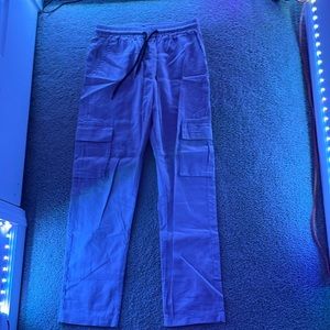 multi sex white cargo pants